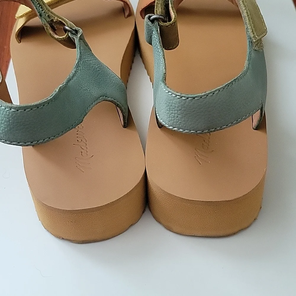Madewell The Maggie Leather Platform Sandal Size 9